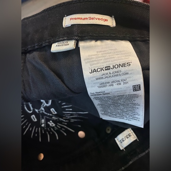 Jack and Jones Royal Denim Divison Black Slim Jean - Picture 8 of 13